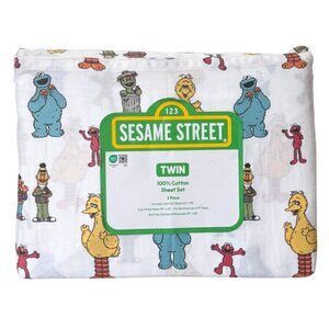 NEW Sesame Street Characters TWIN Sheet Set - 3 Piece
